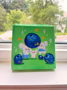 Original mouse blueberry art (canvas)